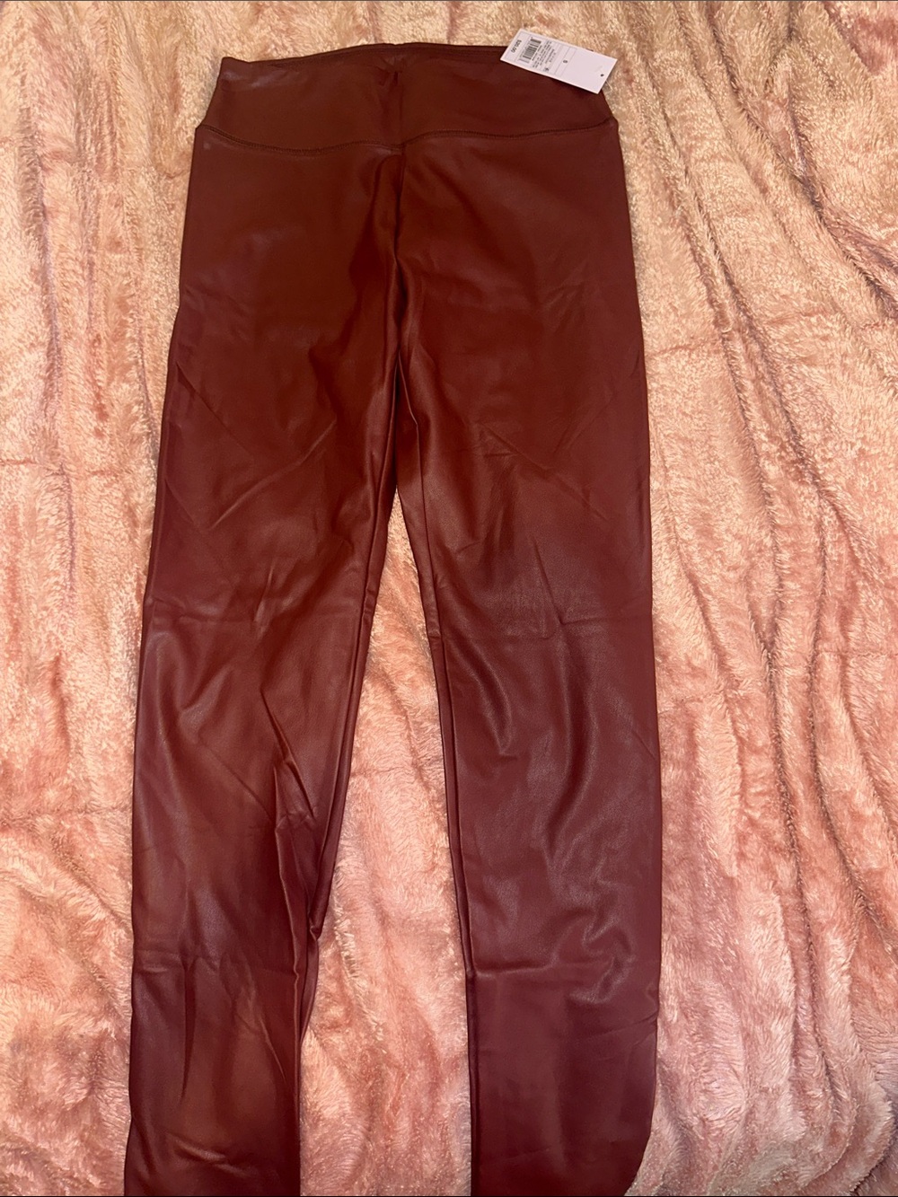 Wild Fable Faux Leather Leggings - Burgundy